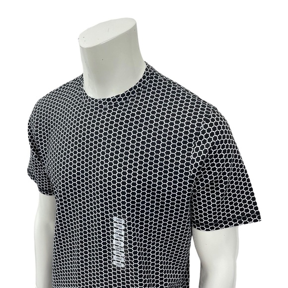 International Report Essentials Black White Geometric Crewneck T-shirt Mens XL - Picture 5 of 11